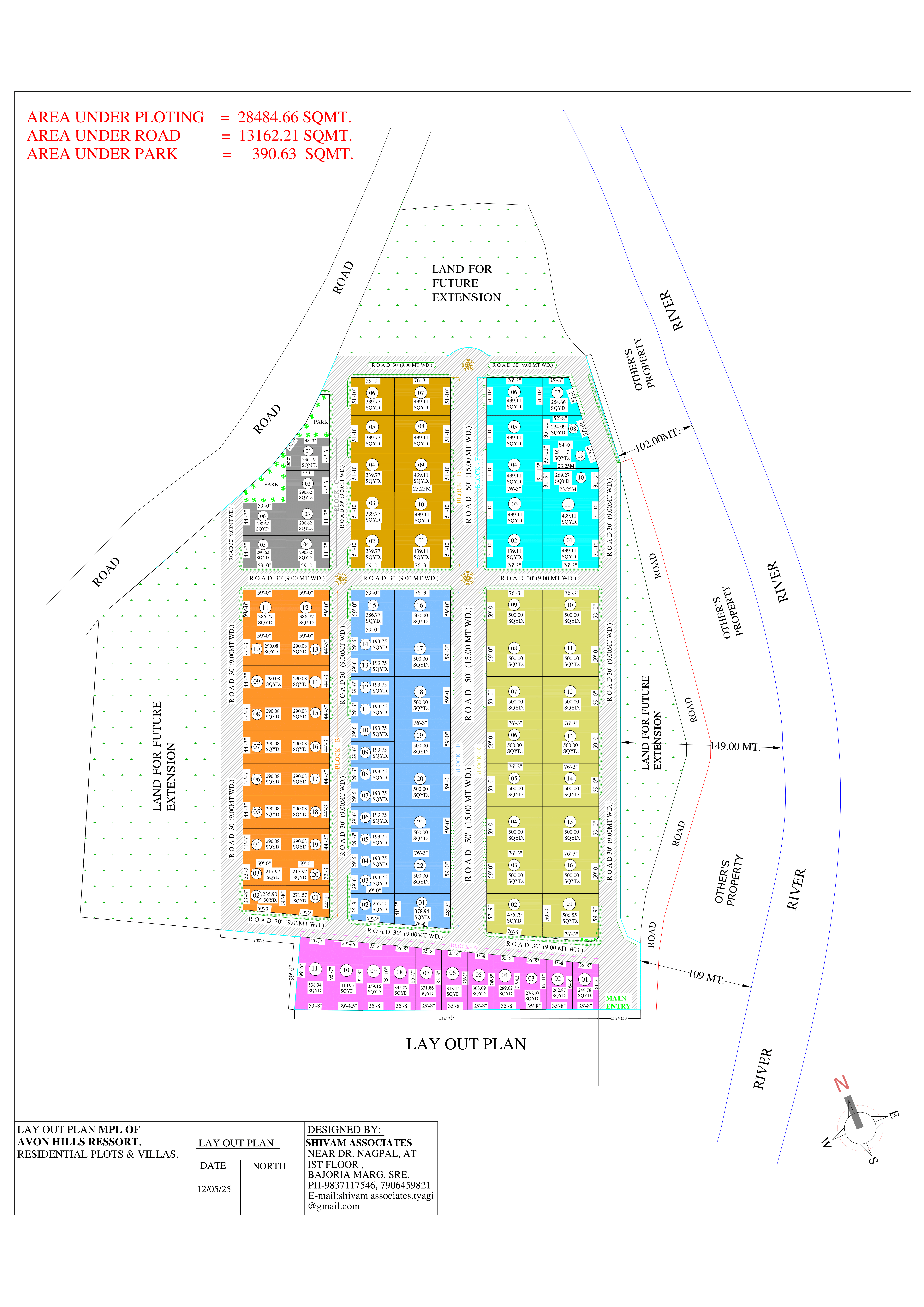 Avon Hills Resort Master Plan Layout